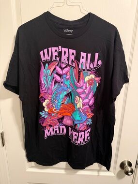 Disney Alice in Wonderland T-Shirt with We’re All Mad Here graphic - Size XL
